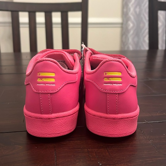 Adidas Superstar Supercolor X Pharrell Williams shoes Equality Youth Girls Sz 2 - Picture 7 of 13